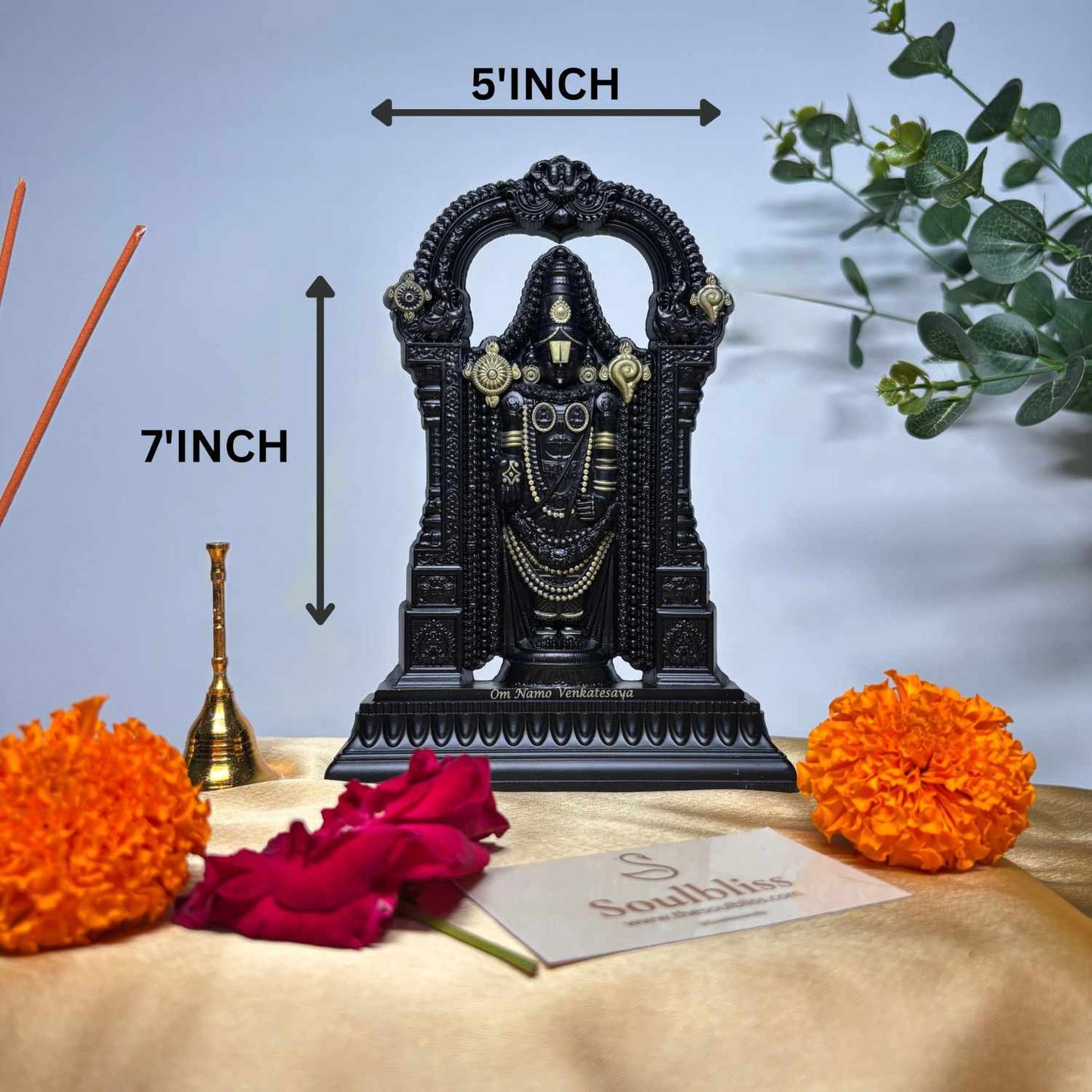 Panchdhatu Tirupati Balaji Idol – (7 Inch)