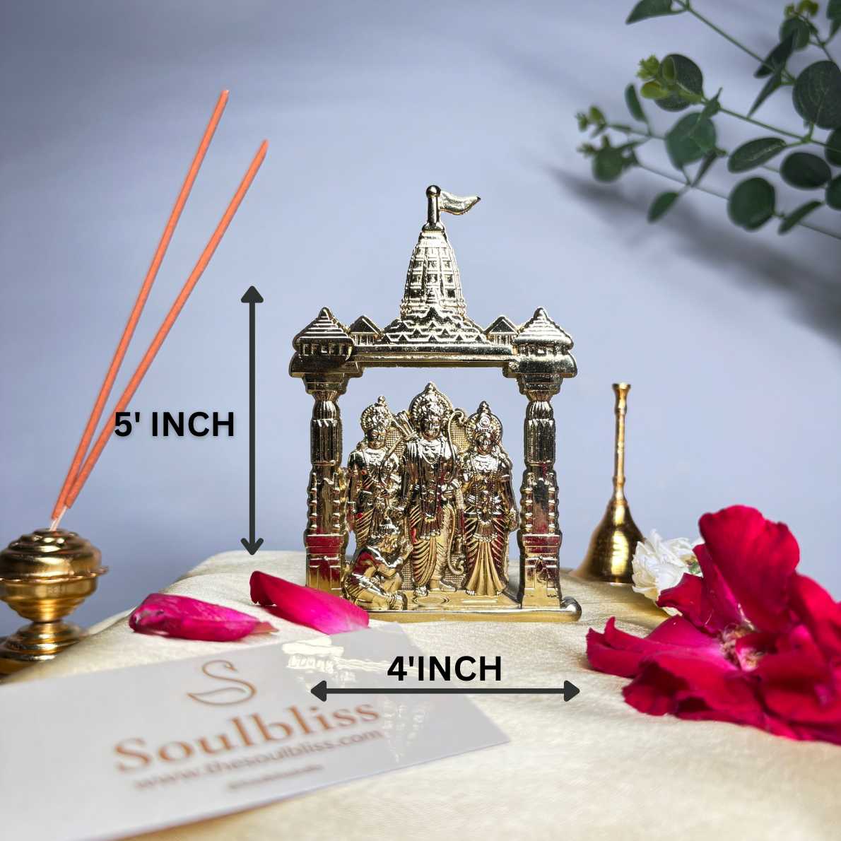 Panchdhatu Ram Darbar Idol (5 Inch x 4 Inch)