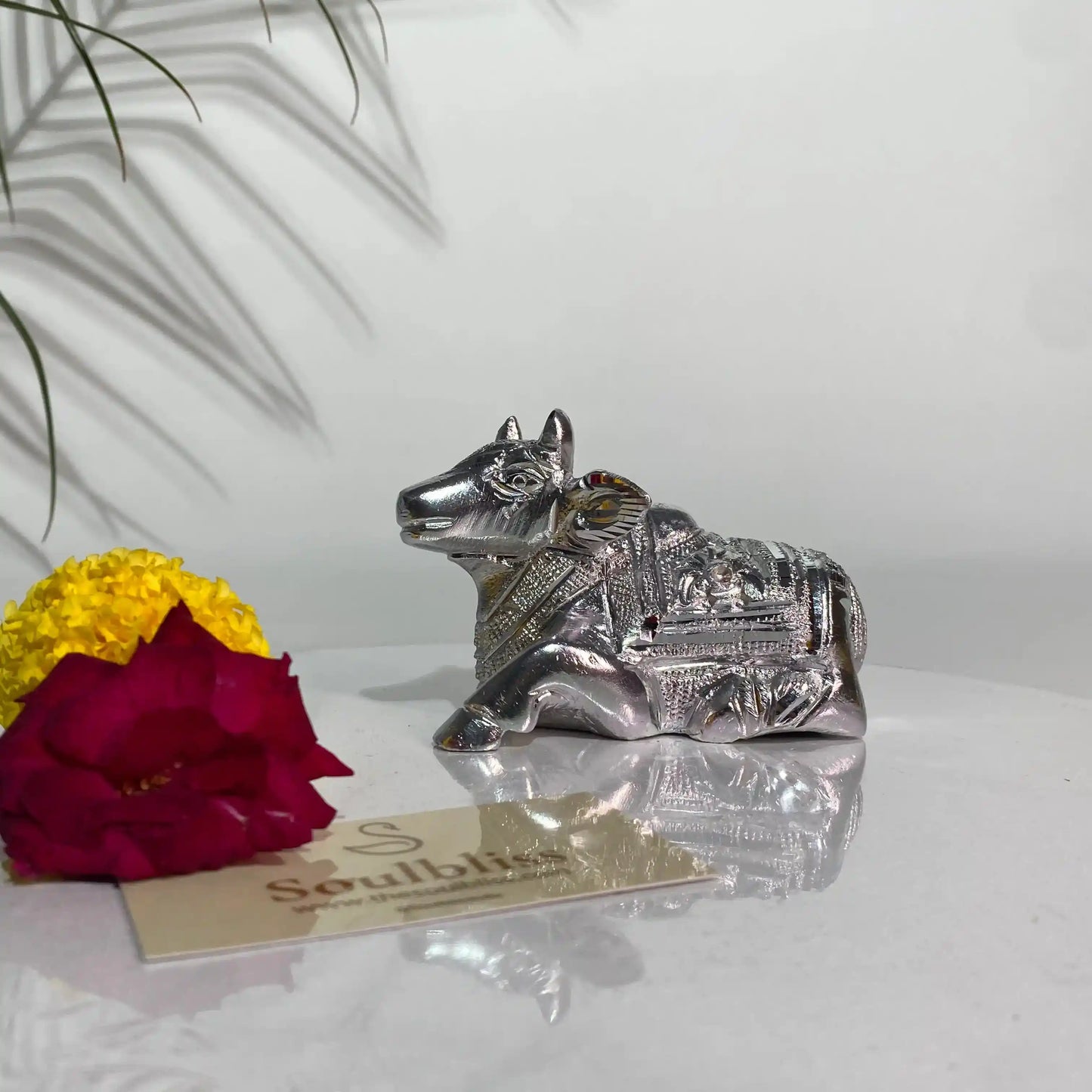 Silver Nandi ji (4x3 Inch)