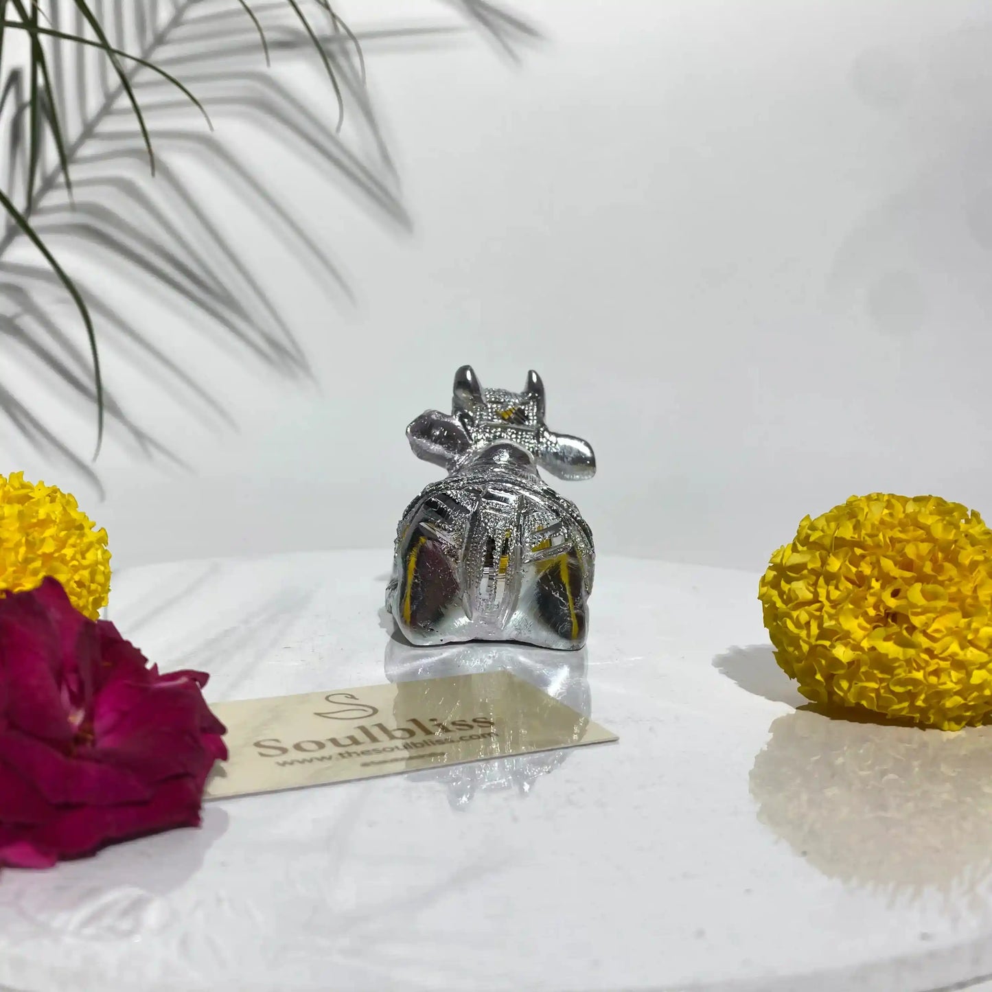 Silver Nandi ji (4x3 Inch)