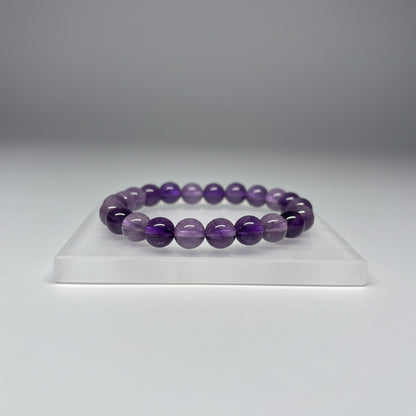 SoulBliss Amethyst Healing Bracelet – genuine amethyst crystals for third-eye and crown chakra, spiritual clarity, calm, and protection, Crystal Bliss Collection
