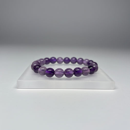 SoulBliss Amethyst Healing Bracelet – genuine amethyst crystals for third-eye and crown chakra, spiritual clarity, calm, and protection, Crystal Bliss Collection