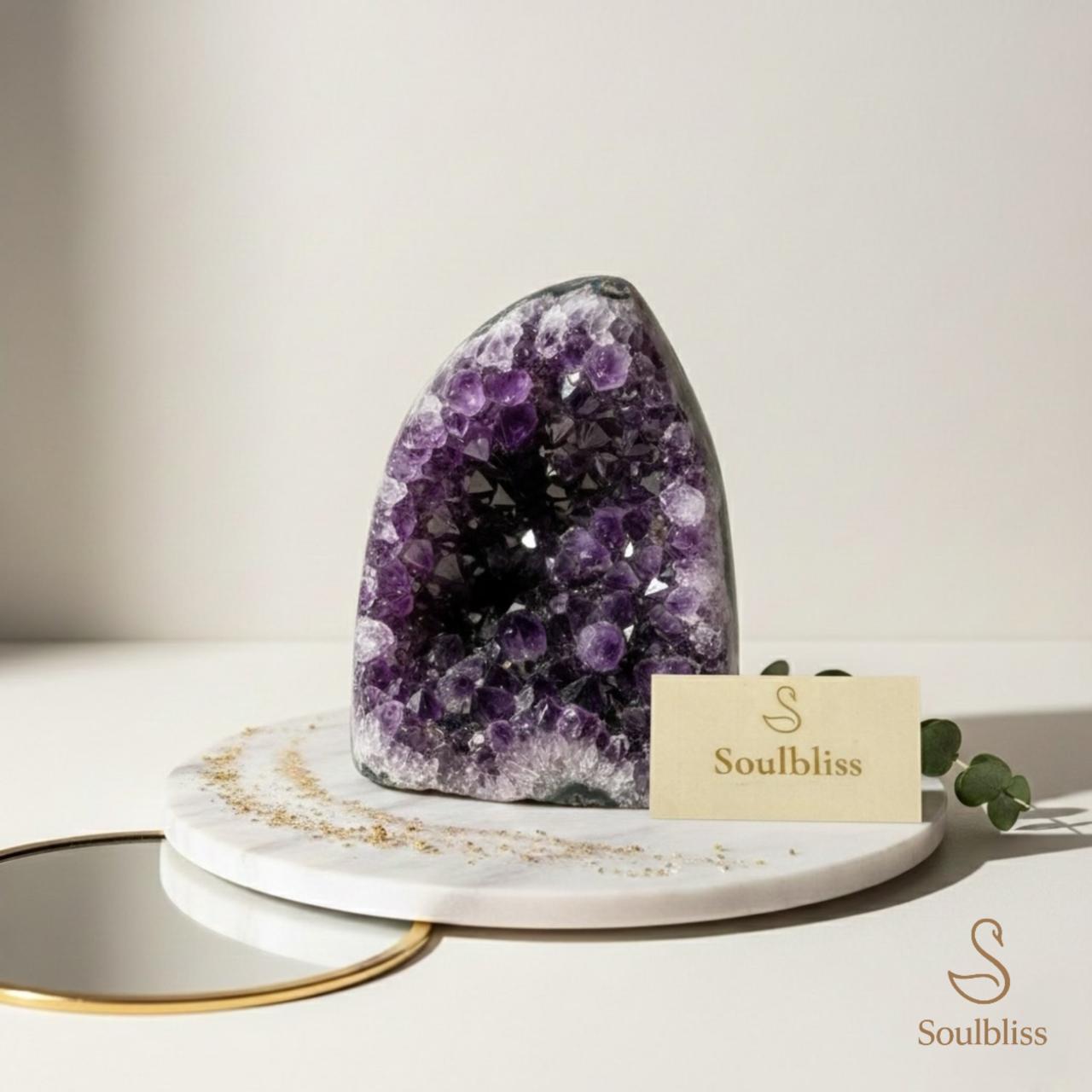 Natural Amethyst Uruguayan Cave Cluster | Soulbliss Amethyst Geode