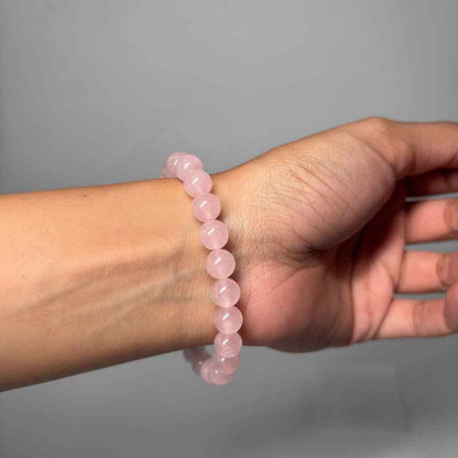 Crystal bliss Rose Quartz Love & Healing Bracelet