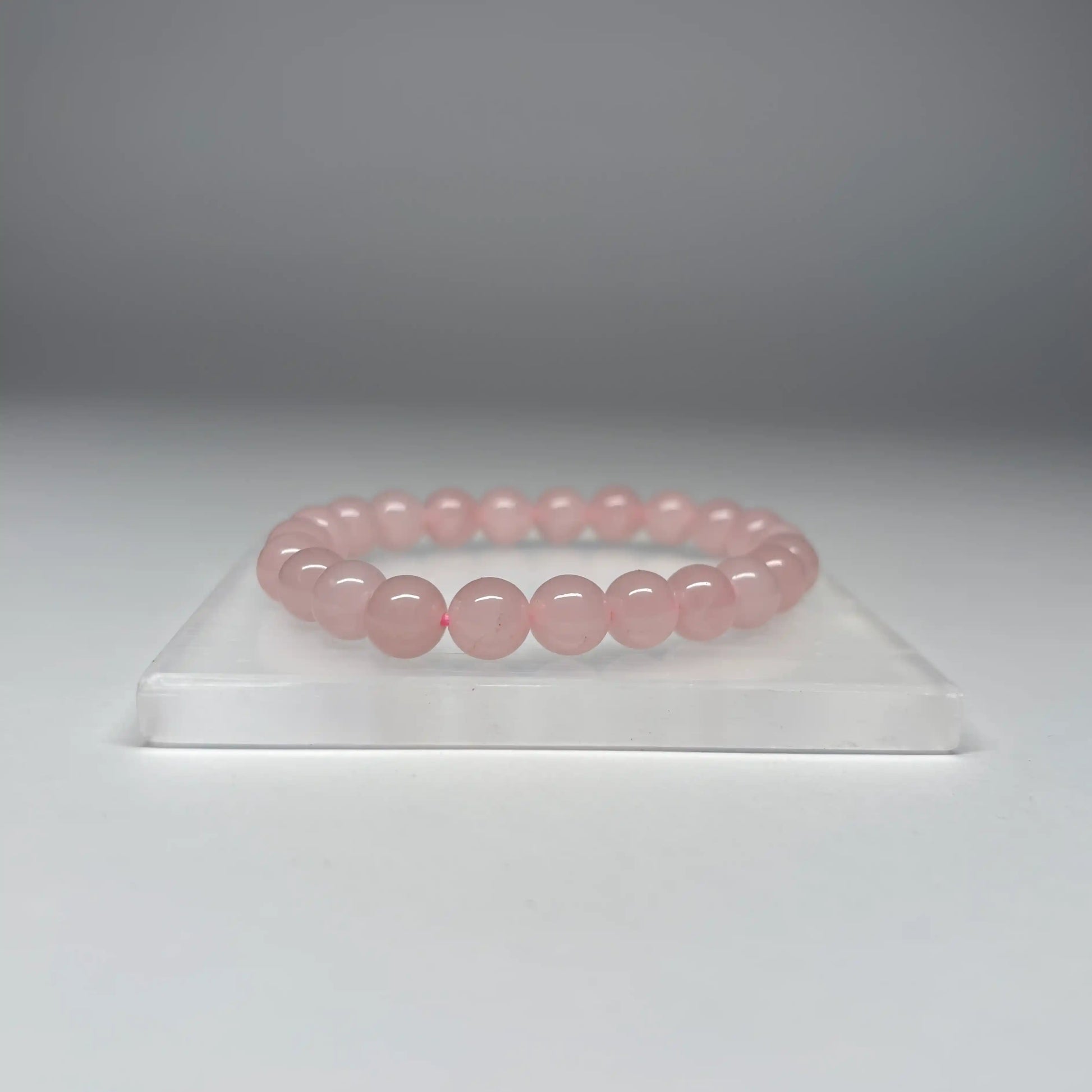Authentic SoulBliss Rose Quartz Healing Bracelet – natural crystal jewelry for heart chakra, self-love, and emotional balance, part of Crystal Bliss Collection.