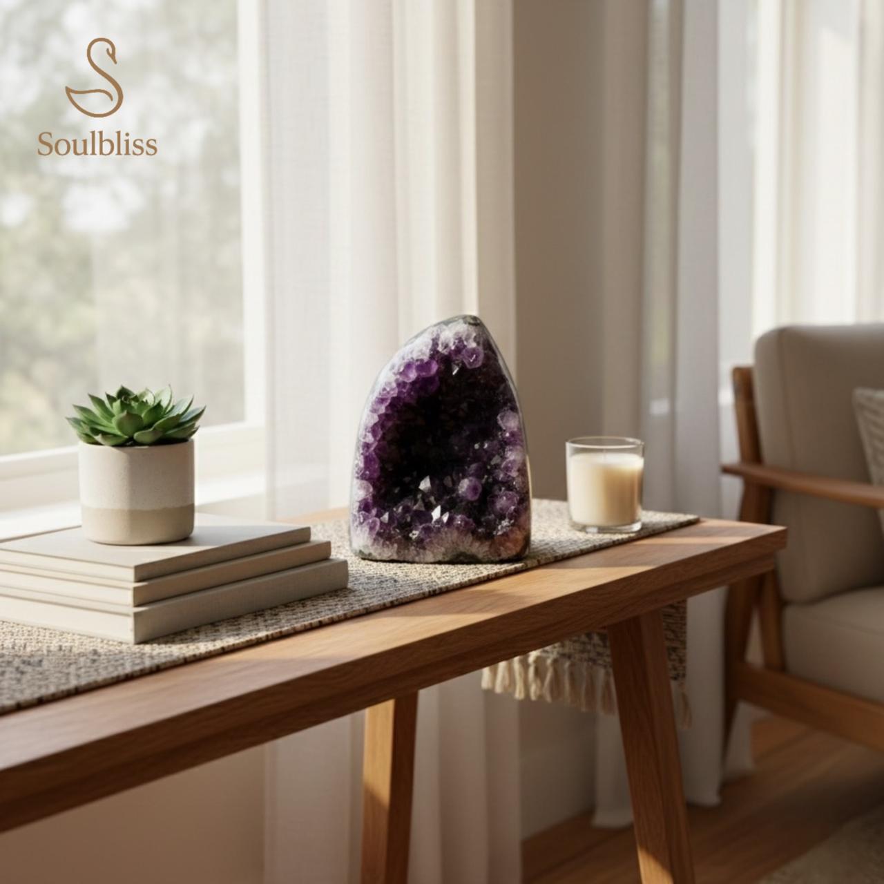 Natural Amethyst Uruguayan Cave Cluster | Soulbliss Amethyst Geode