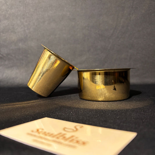 Brass Coffee Dabra Set | South Indian Filter Coffee Set