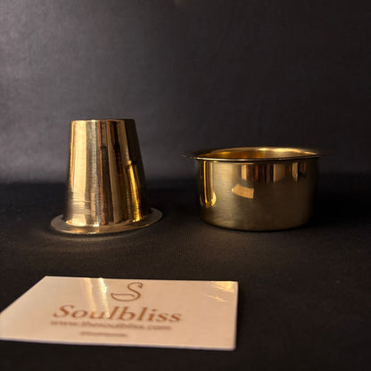 Brass Coffee Dabra Set | South Indian Filter Coffee Set