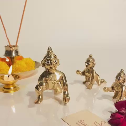 laddu gopal pure brass idol video soulbliss