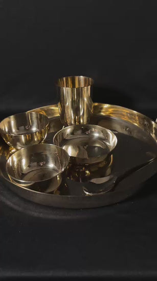soulbliss bronze thali set video